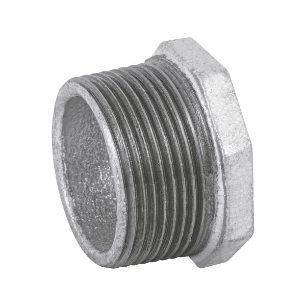 Reducción bushing acero galvanizado 1-1/4 x 1", Foset