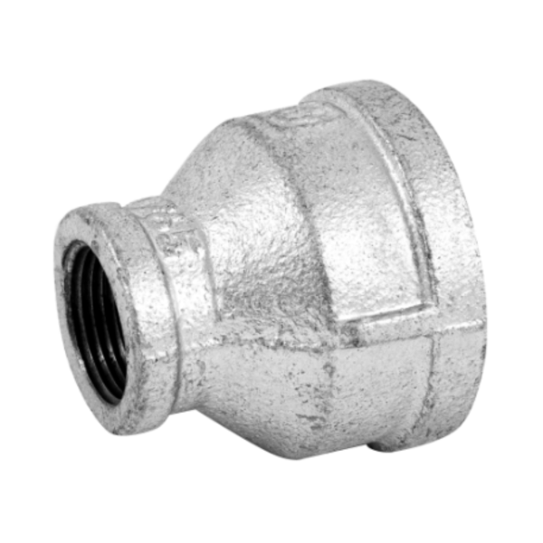 Reducción campana acero galvanizado 1-1/2" x 3/4", Foset