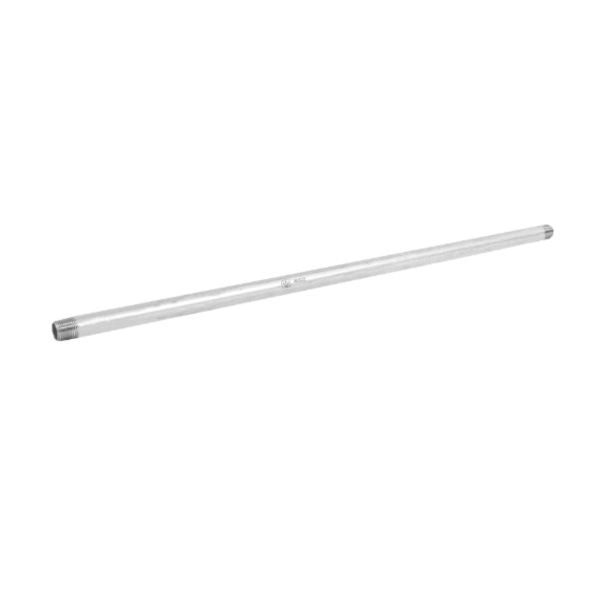 Niple de acero galvanizado 1/2 x 27", Foset