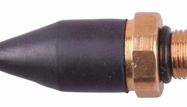 Boquilla para Pistola de Aire, Goma, Hule/Latón, Entrada 1/8" (M)NPT, SPEEDAIRE 22YK67