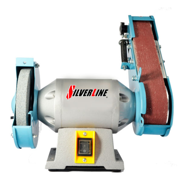 Esmeril de Banco, 6” con banda de Lija, DC-BGR6L, SILVERLINE