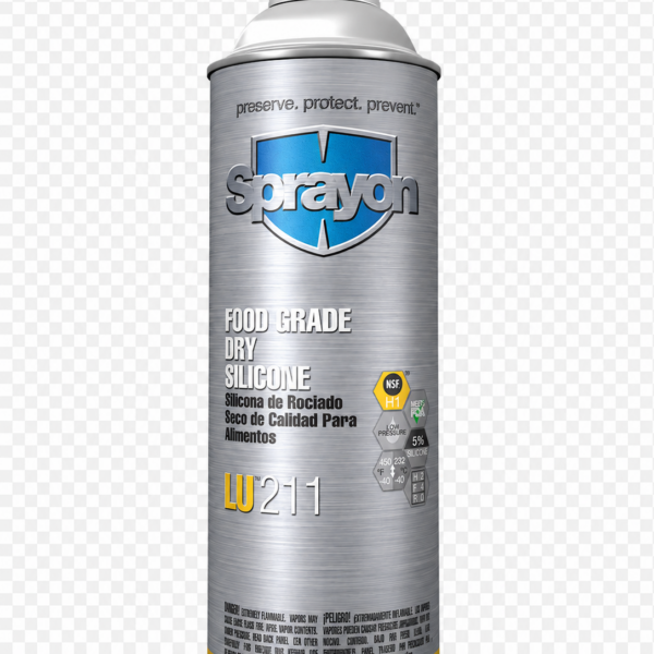 Lubricante de silicon pelicula seca grado alimenticio 13.25 oz, LU211, SPRAYON